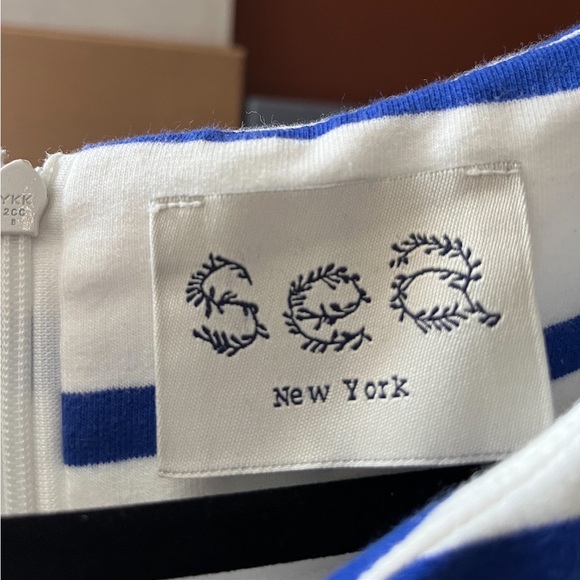 Stripped Navy blue dress - Picture 3 of 3